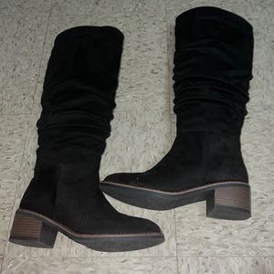 New faux suede boots size 7.5